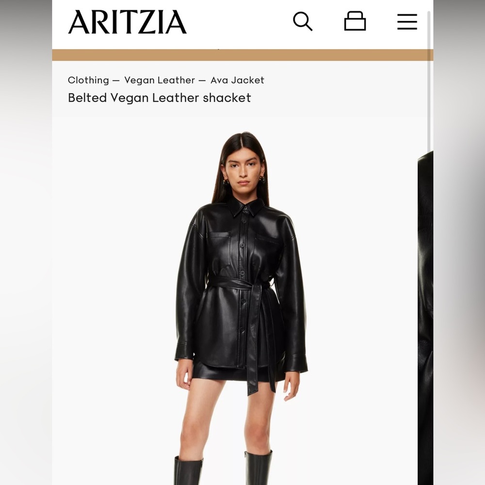 ARITZIA BELTED DRESS/ SHIRT